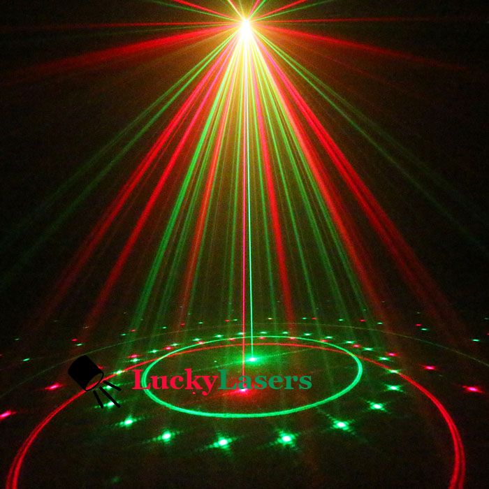 635nm/532nm 20 Patterns Laser Lawn Lamp Outdoor Waterproof Lights